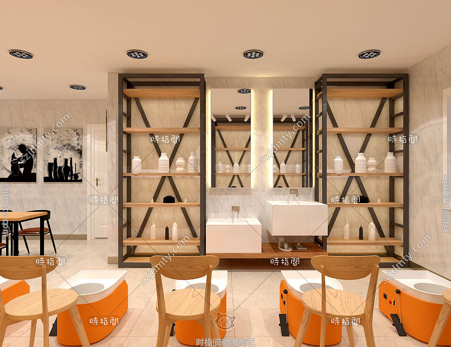 陶艺加盟连锁店装修样式如何设计（图ZMjA3NzY4Njg4） - 其他 - 站酷设计师时指间1原创素材 - 站酷ZCOOL