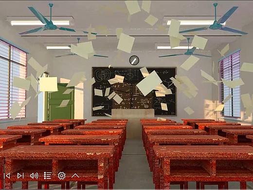 教室（個人主頁-ZNTIwNzYwNjA=） - 場景 - 站酷設計師半步紅塵原創(chuàng)素材 - 站酷ZCOOL