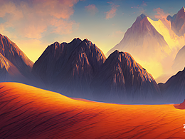 #AI创作实验室#沙漠后面是山峰
