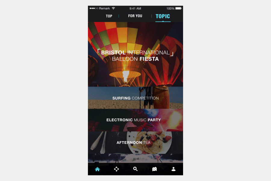 探趣App—社交世界的探索引擎（图ZNTg0MTE4MDQ=） - APP界面 - 站酷设计师Rocket_child原创素材 - 站酷ZCOOL