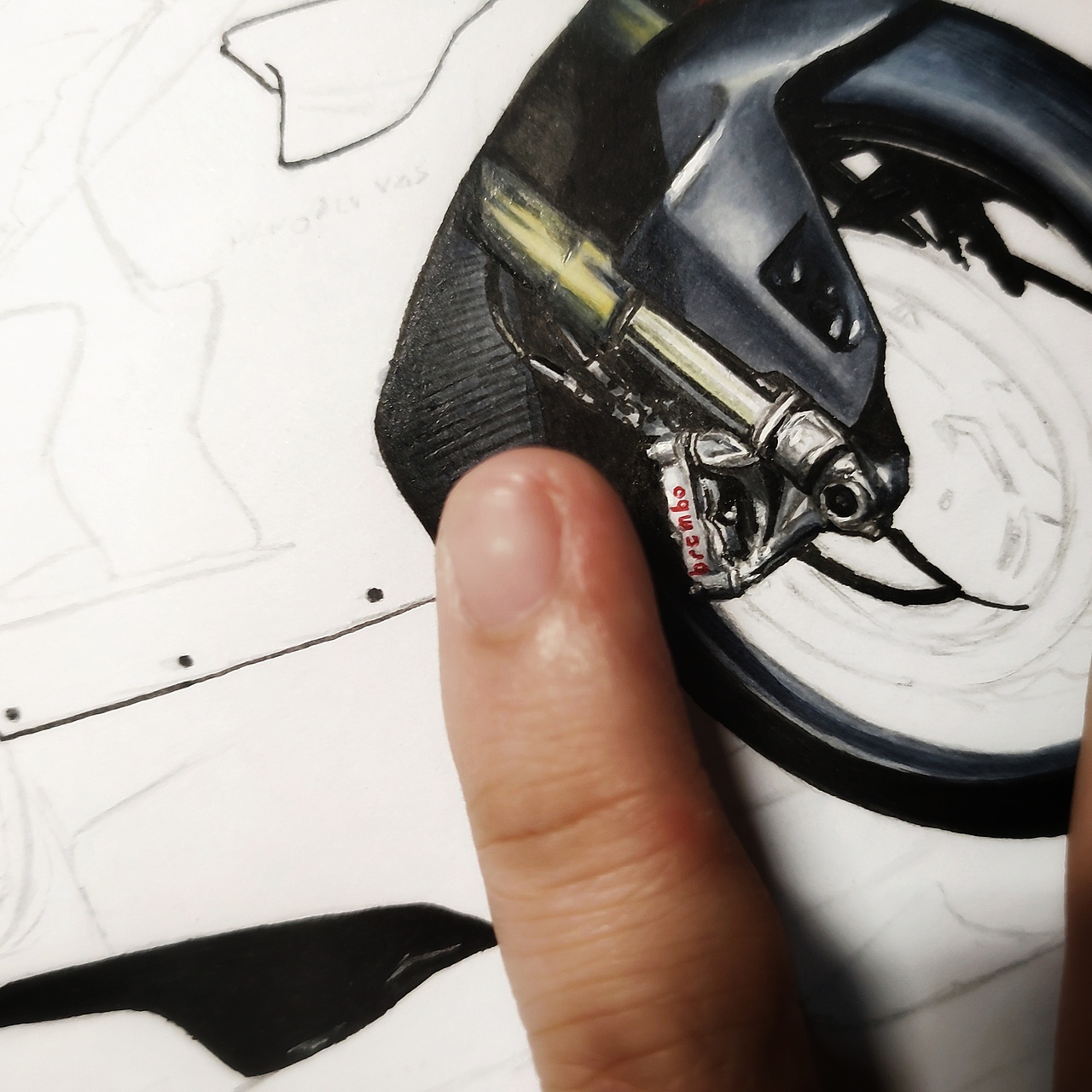 画一个杜卡迪v4s