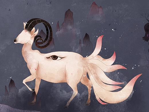 《山海经》——猼訑（插画练习）