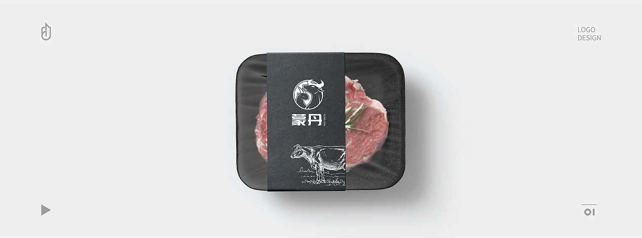 蒙丹牛羊肉专卖品牌LOGO设计（图ZMTgyNzcwOTIw） - Logo - 站酷设计师零一品设原创素材 - 站酷ZCOOL