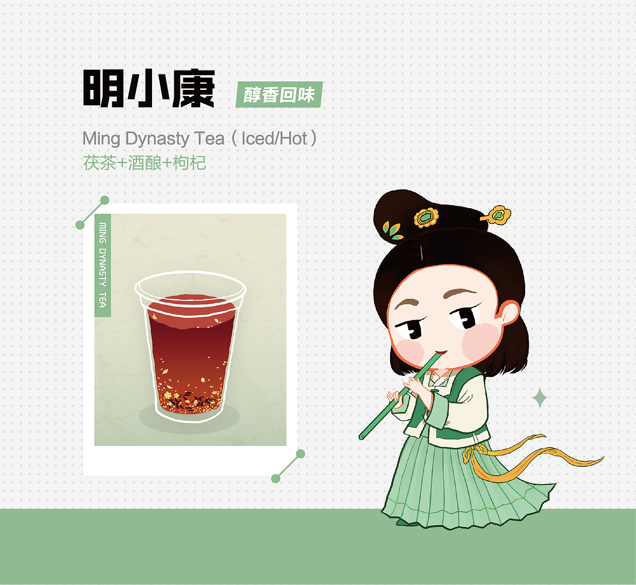 唐宋元明清——朝代茶茶饮拟人化设定