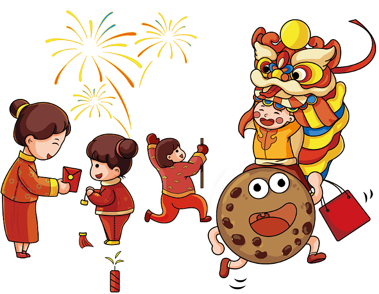 曲奇年货包装插画