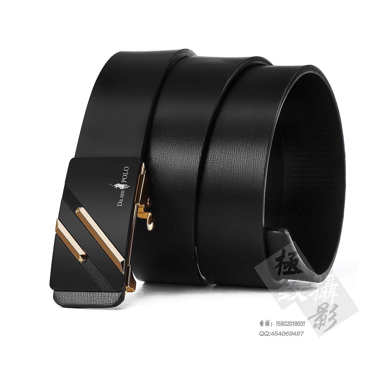 男士皮带场景白底海报详情创意拍摄精修案例