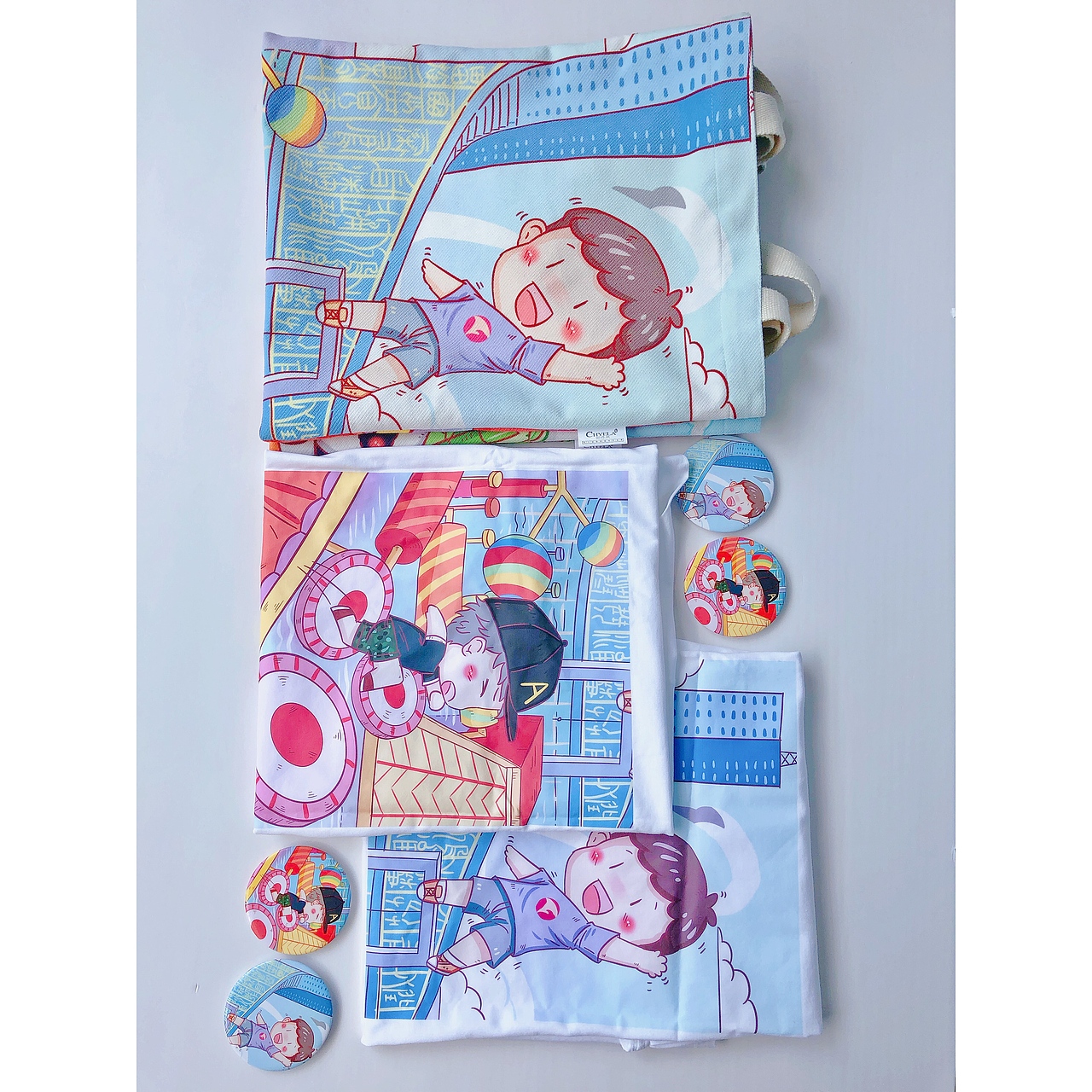 关于合肥旅游的插画