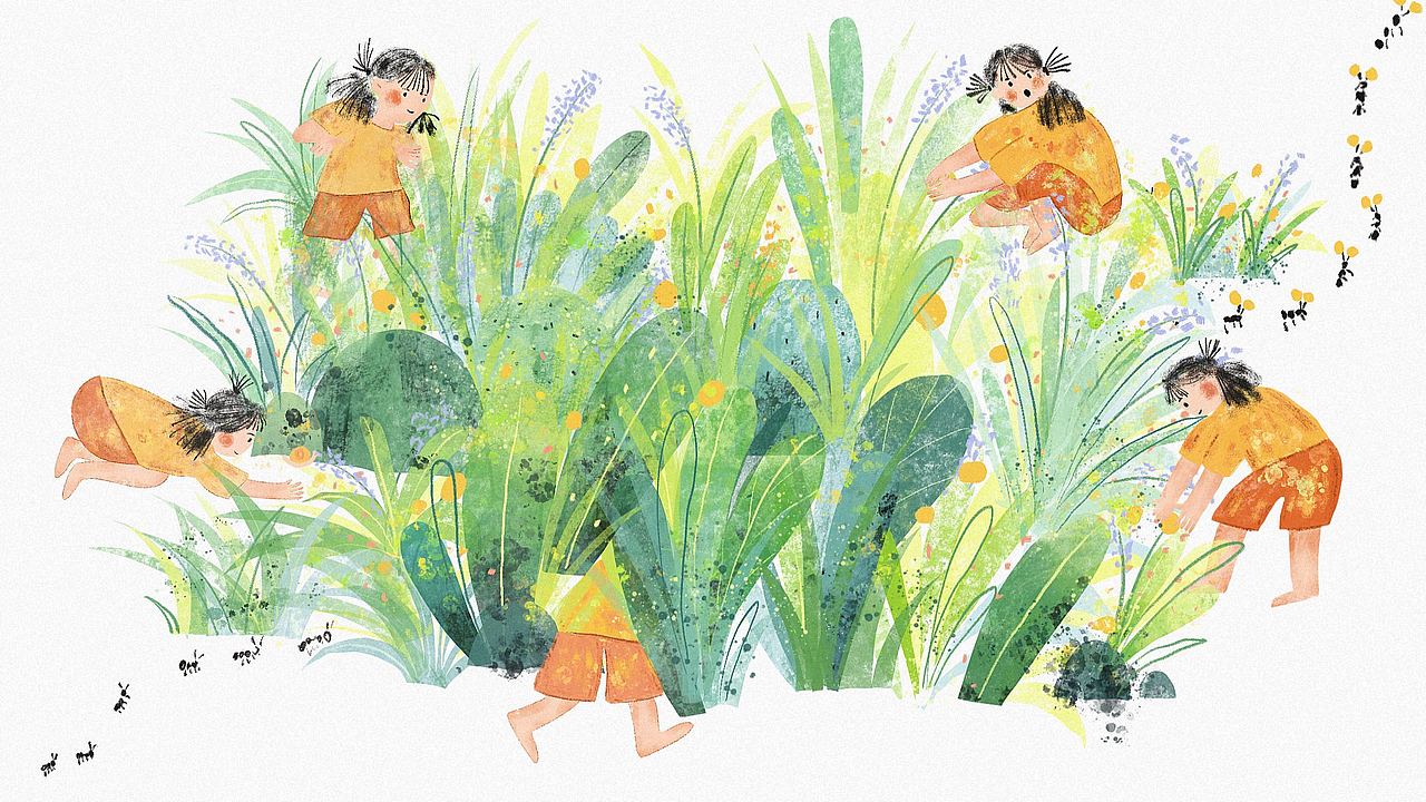 《去大自然里》（图ZMzU5ODc1MTY4） - 绘本 - 站酷设计师一森moon原创素材 - 站酷ZCOOL