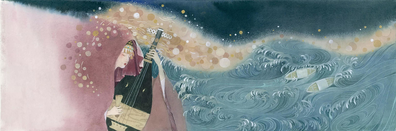 绘本故事《琵琶行》|插画|绘本|hiiibrand - 原创作品 - 站酷 (zcool)