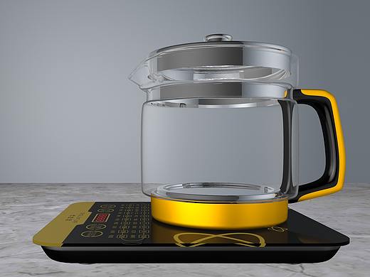 养生壶--(3D)C4D作品效果图