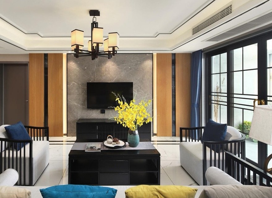 沈阳林凤装饰咋样——140㎡中式风格,白描。