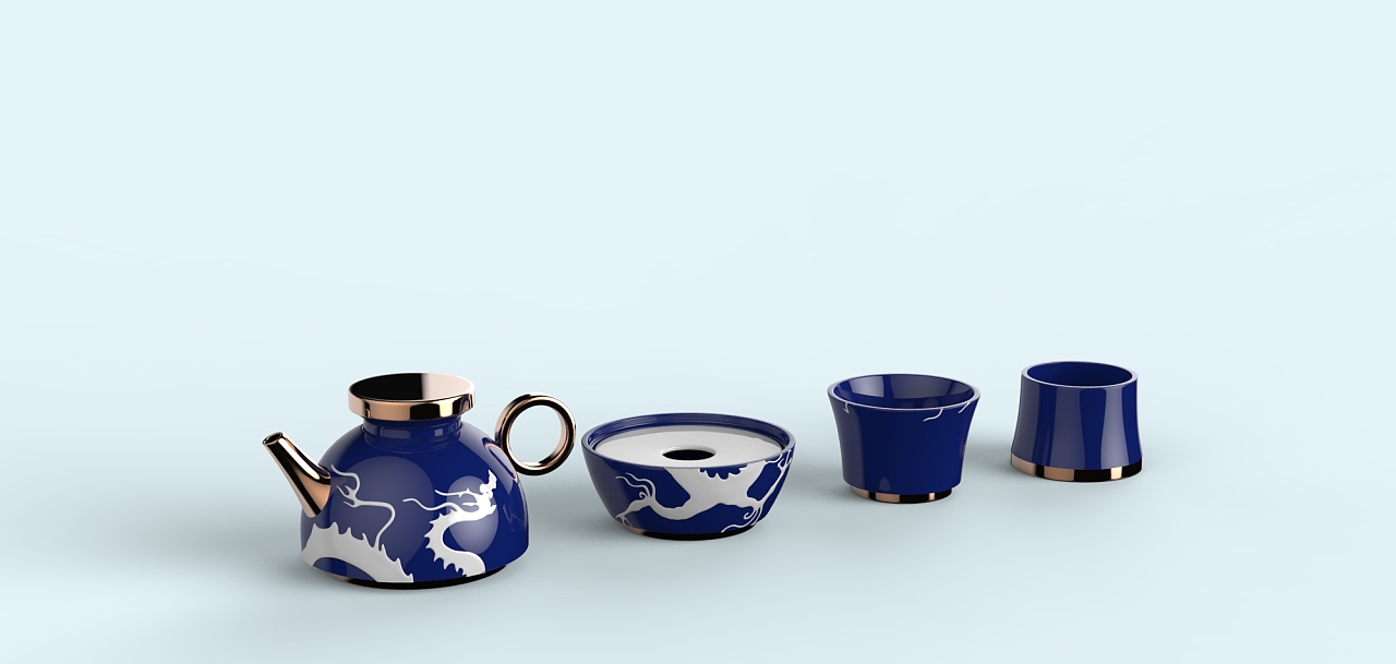 宫廷系列珠宝"生生不息"餐具——内蒙古阿拉善博物馆文创产品开发