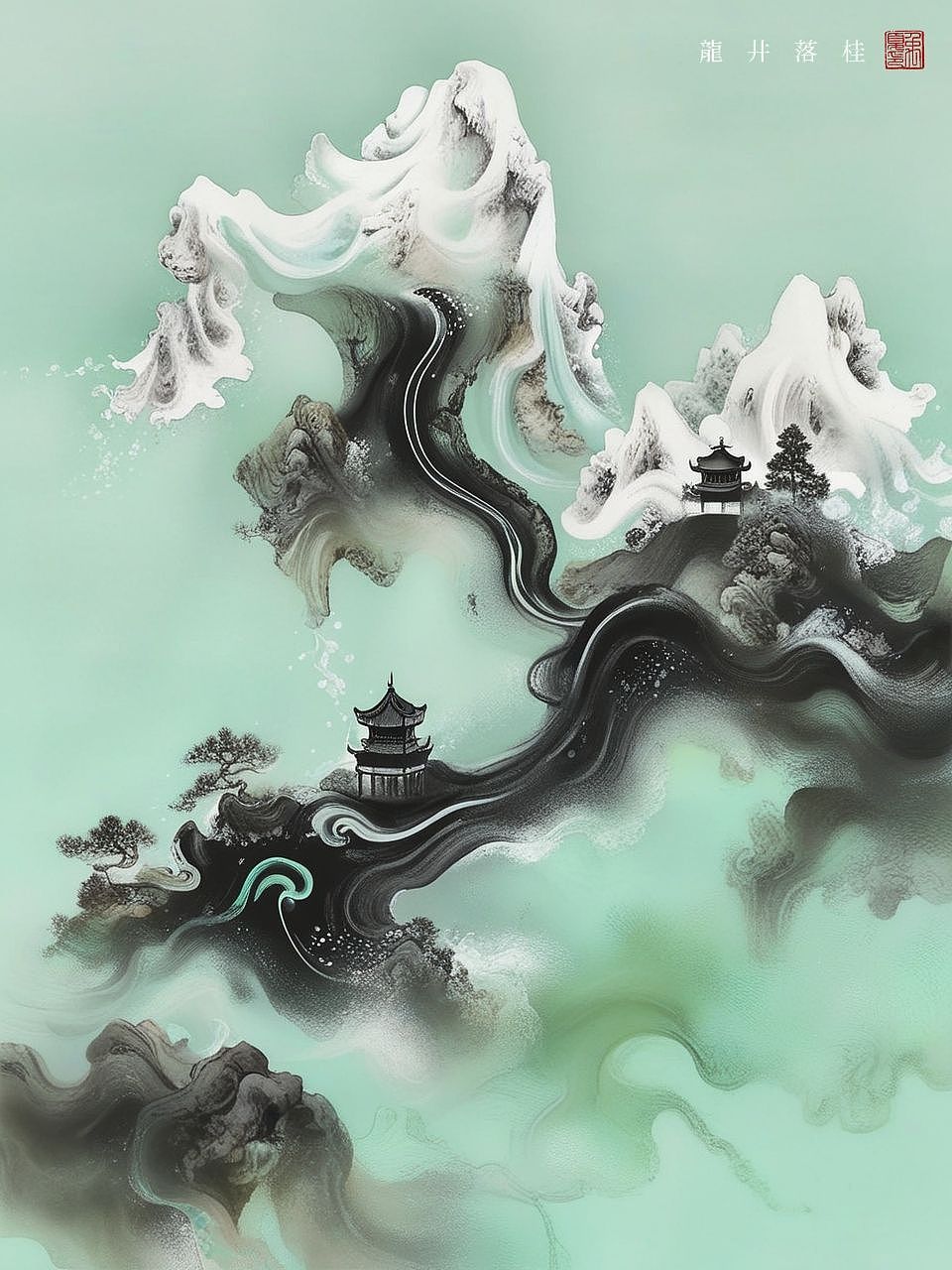 当王希孟的意境遇见Alberto Seveso的色彩