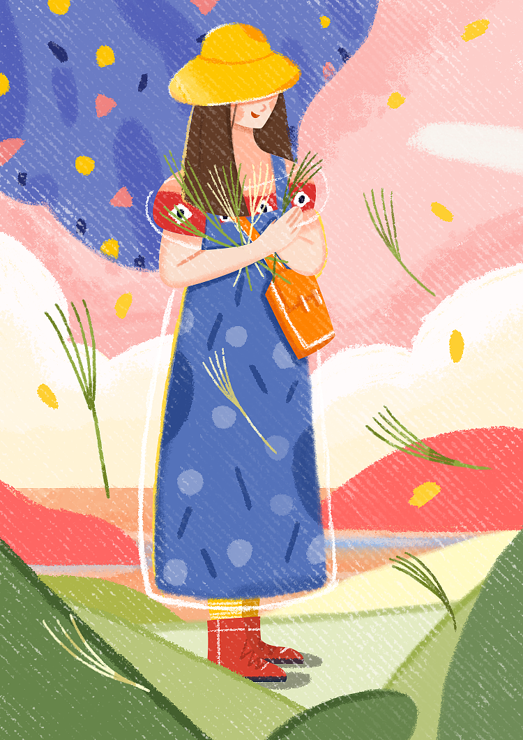 纹理插画自练（图ZMTcxMDU3NTY0） - 商业插画 - 站酷设计师我是吴小七原创素材 - 站酷ZCOOL