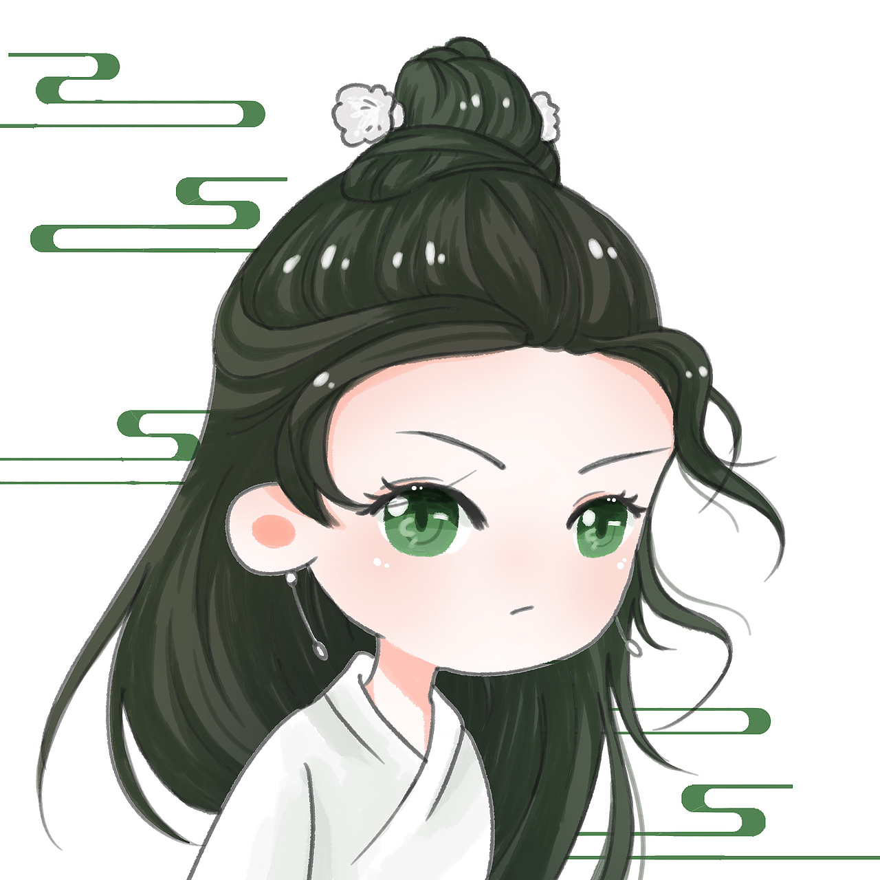 且听凤鸣q版古风人物|动漫|其他动漫|irene嘎嘎_原创作品-站酷zcool