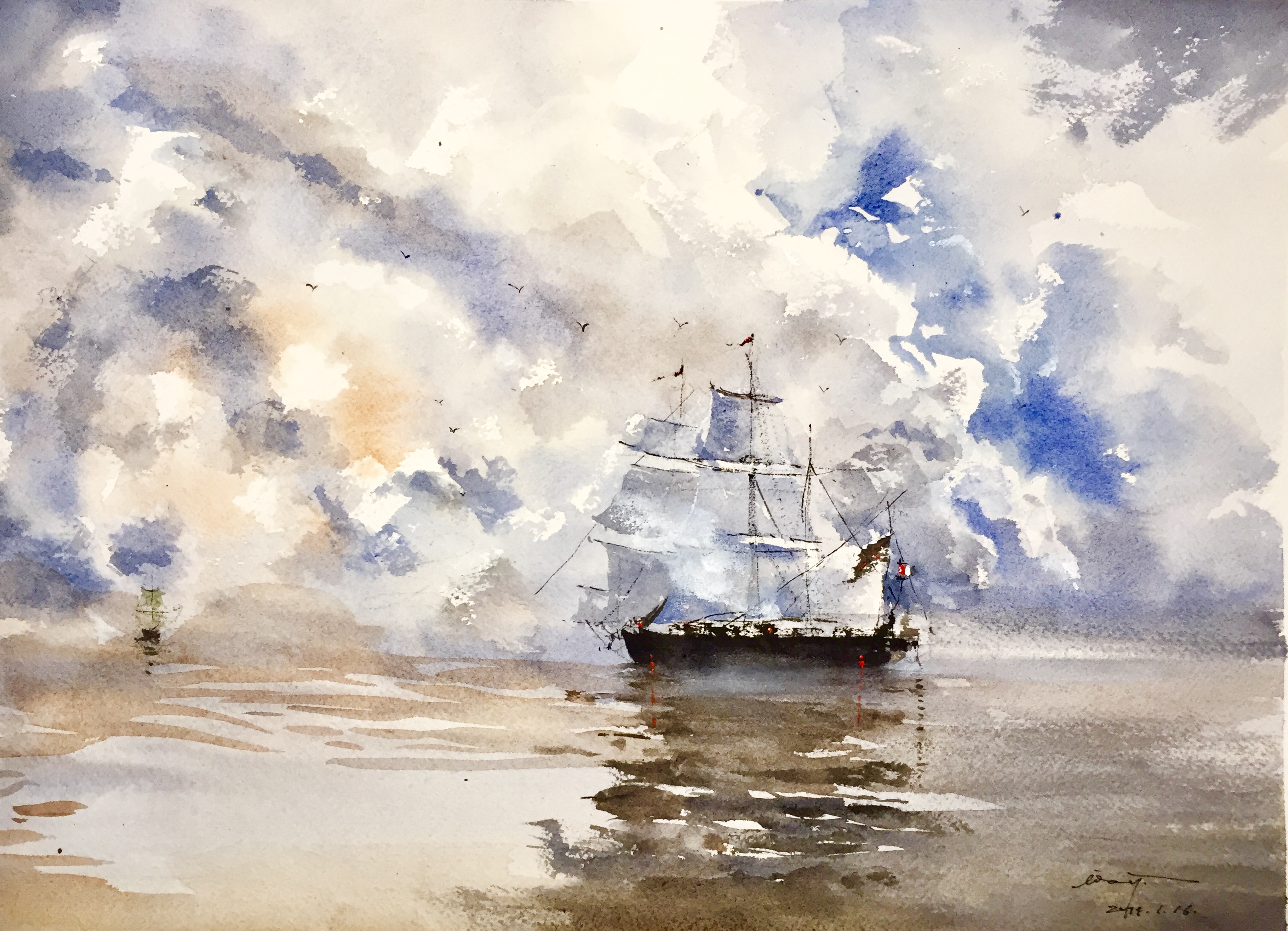 水彩风景心得|纯艺术|观点|阿晓xj - 原创文章 - 站酷 (zcool)