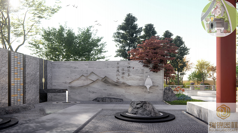 成都茶楼会所景观设计/民宿酒店农家乐/厂房园区绿化（图ZMjc5ODM3ODg4） - 景观设计 - 站酷设计师成都瑞锦园林原创素材 - 站酷ZCOOL