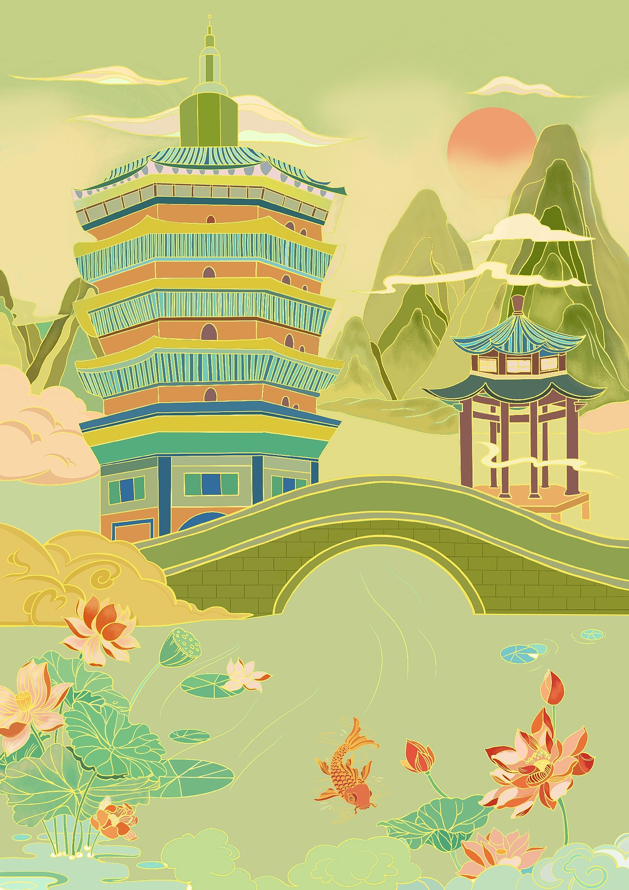 【国风插画】米兰时装周 设计河南 文创设计（图ZMzI5NDE0MTM2） - 商业插画 - 站酷设计师Sndwbsuy原创素材 - 站酷ZCOOL
