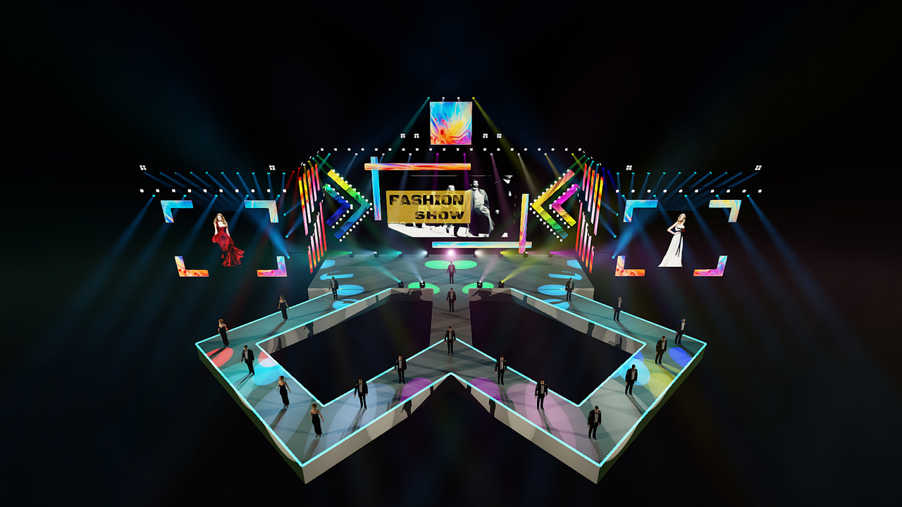 时装秀舞台灯光