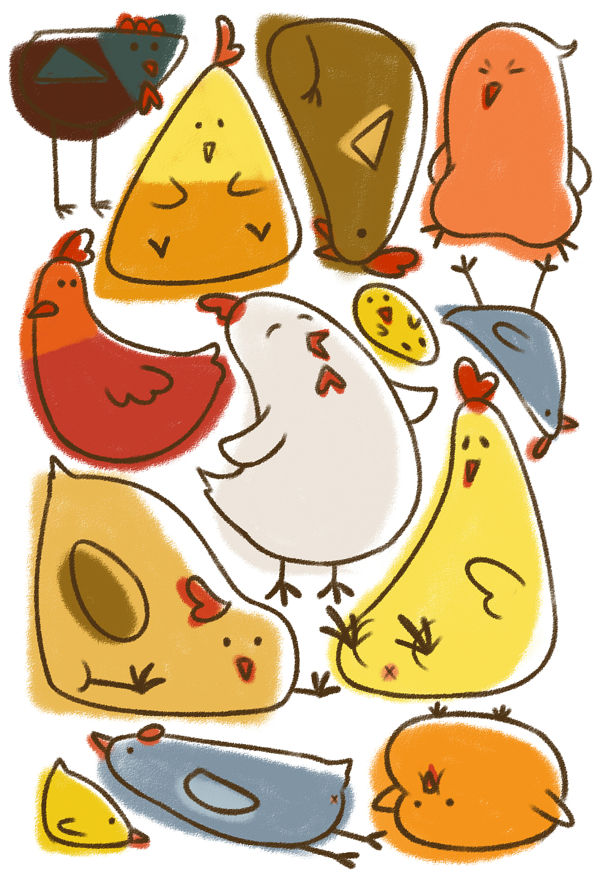 2017年鸡年明信片-1