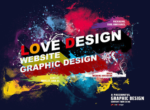 Love Design公司海报、名片、网站设计（图ZMjU4ODUyOA==） - 海报 - 站酷设计师golfart原创素材 - 站酷ZCOOL