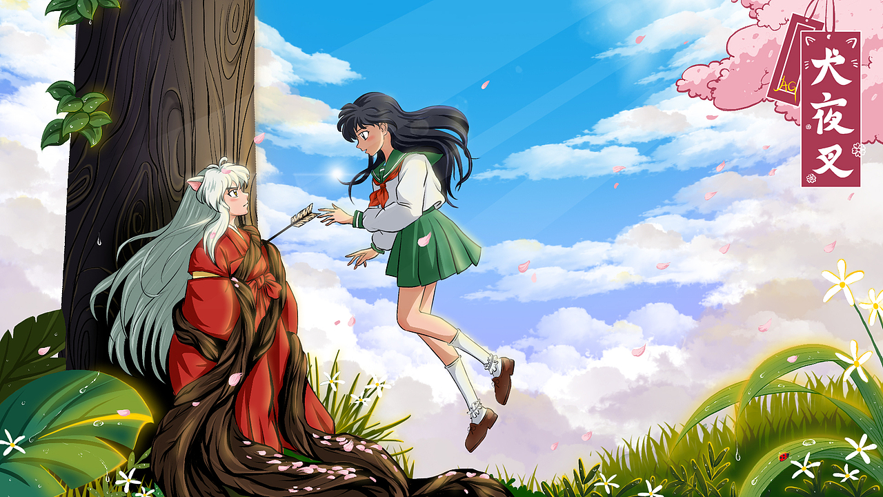 《犬夜叉》主题壁纸（图ZMjA0MTEzODI0） - 动画片 - 站酷设计师阿怪w原创素材 - 站酷ZCOOL