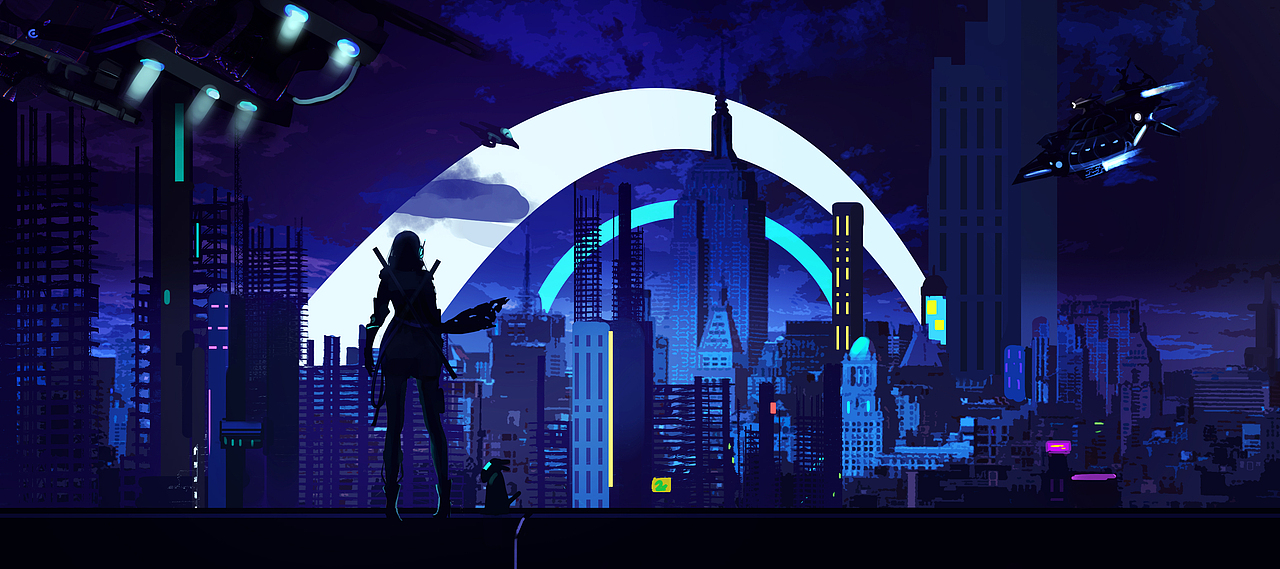 夜城（图ZMTkwNDMyMzg4） - 概念设定 - 站酷设计师幸子for原创素材 - 站酷ZCOOL