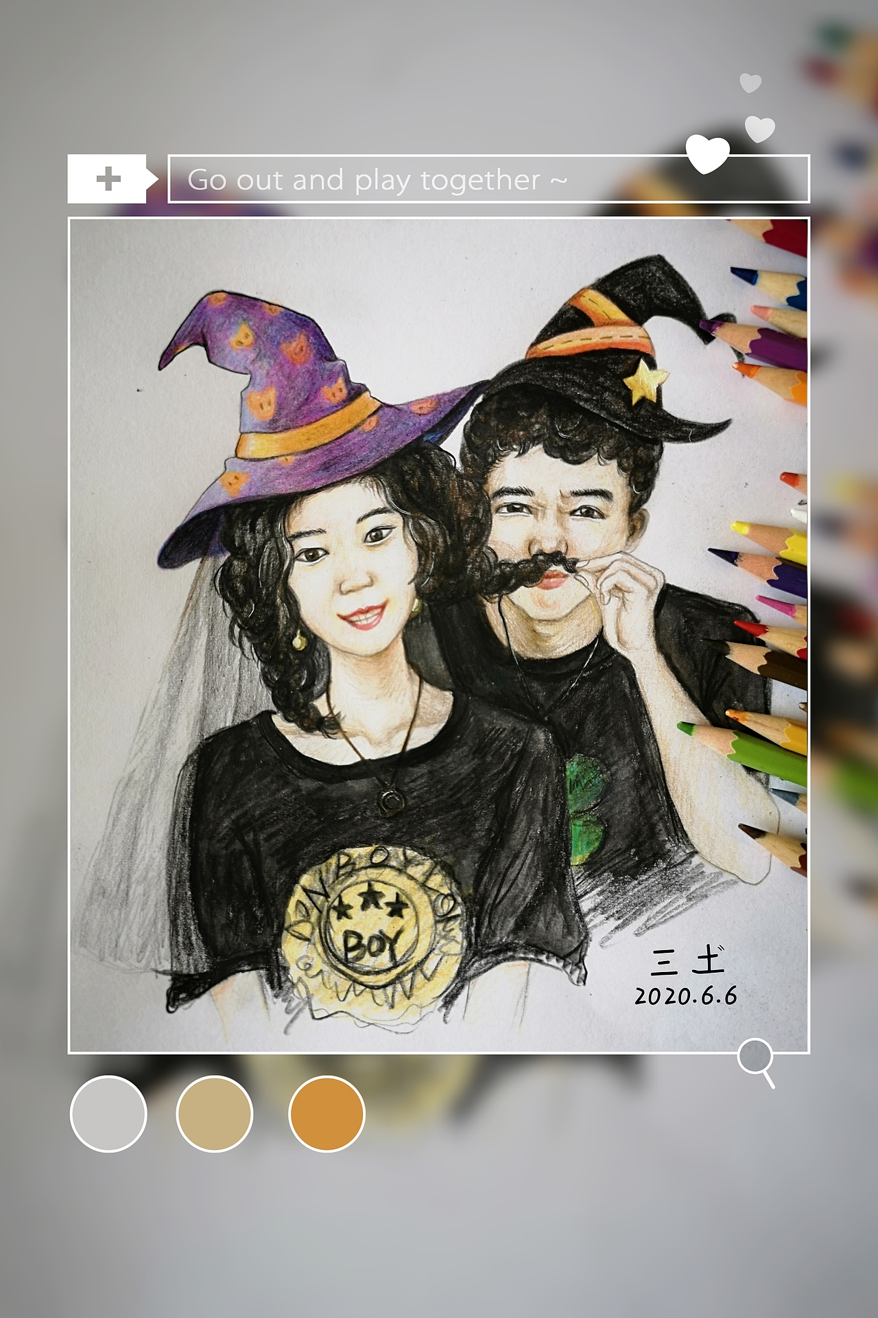 每日一画－自画像（图ZMjEwNzEwNTAw） - 创作习作 - 站酷设计师过敏的桃子原创素材 - 站酷ZCOOL