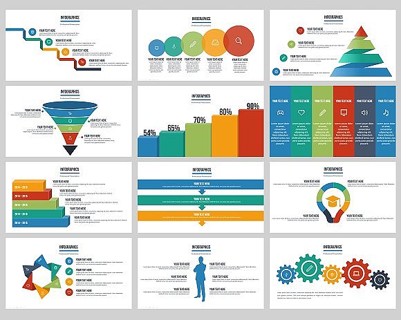 企业团队介绍业务合作洽谈多用途PPT模板