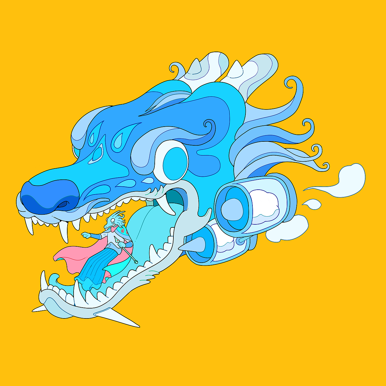 站酷 x 比亚迪 #王者之势 龙腾虎跃# 《风虎云龙》