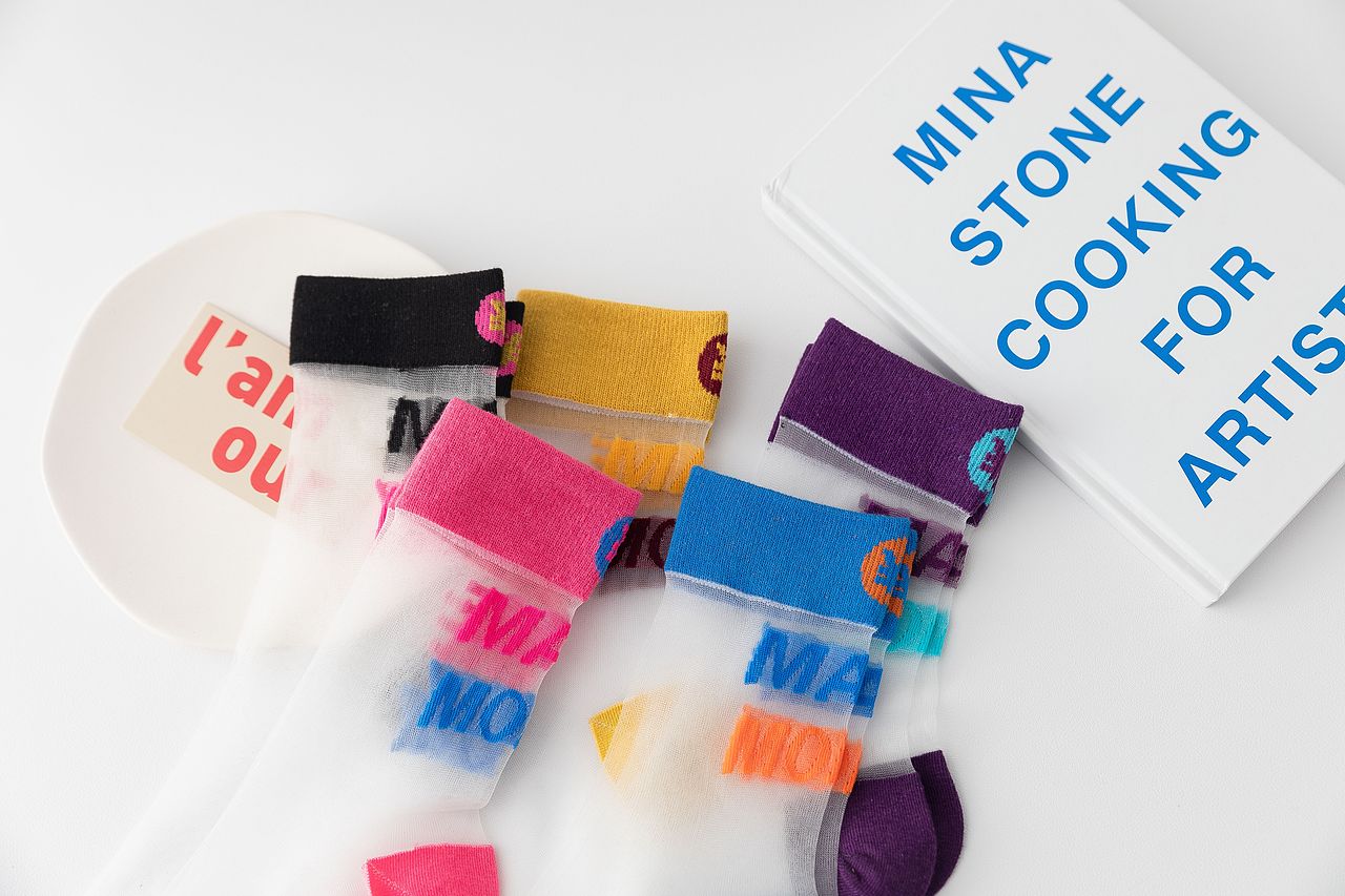 2021年春夏INS潮袜中筒玻璃丝女袜