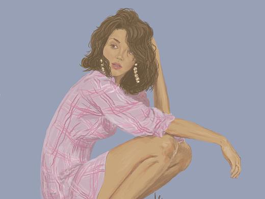 复古时装女郎（个人主页-ZNDc1MjUwODg=） - 创作习作 - 站酷设计师阳子Kincle原创素材 - 站酷ZCOOL