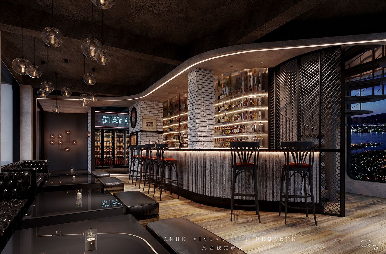 酒吧（图ZMjgyNTI2NTMy） - 酒店餐饮设计 - 站酷设计师YHLlong原创素材 - 站酷ZCOOL