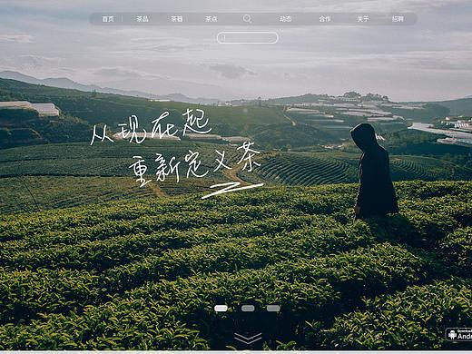 青澄 茶企业品牌站原创设计