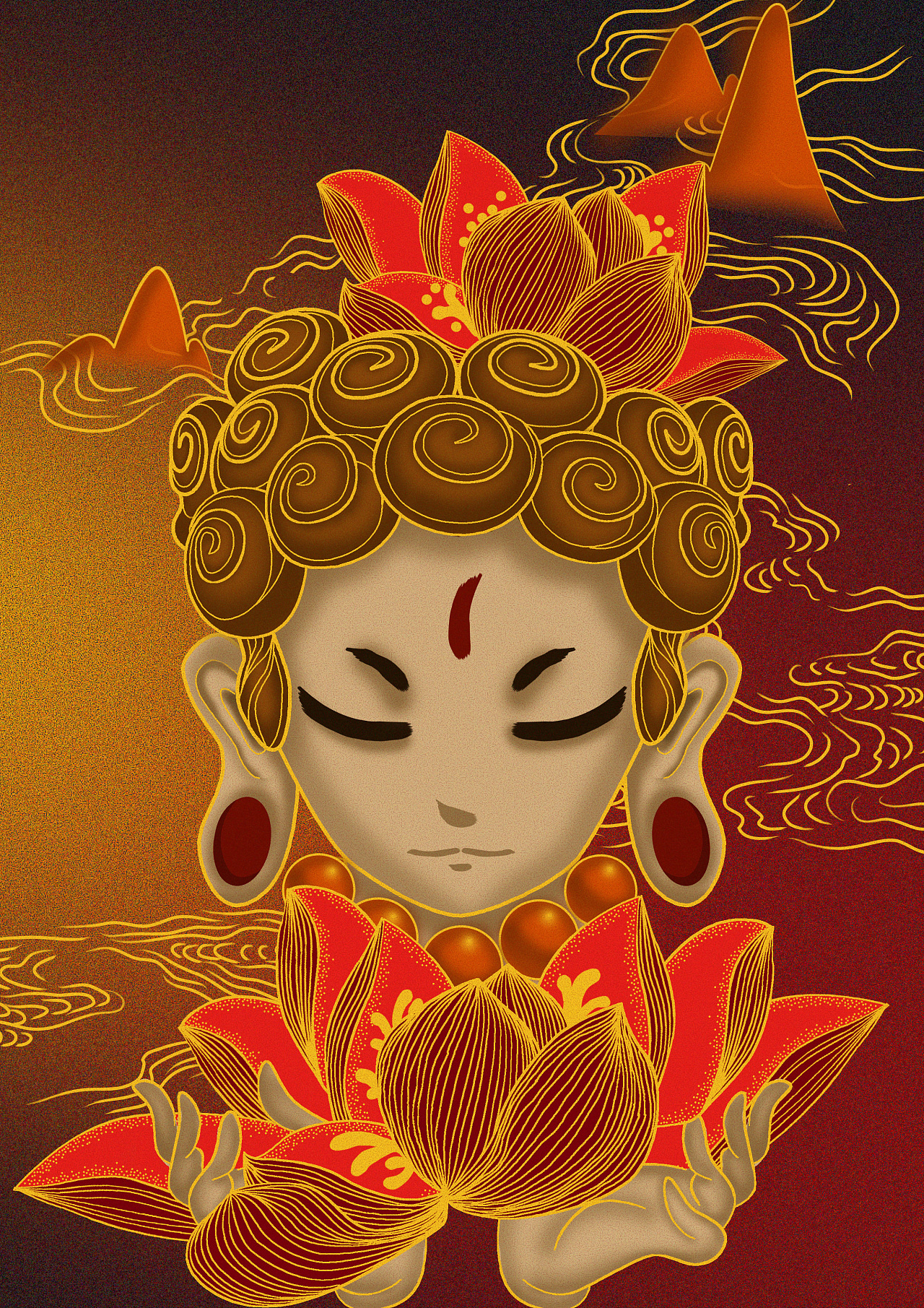 心生莲-如来角色创作