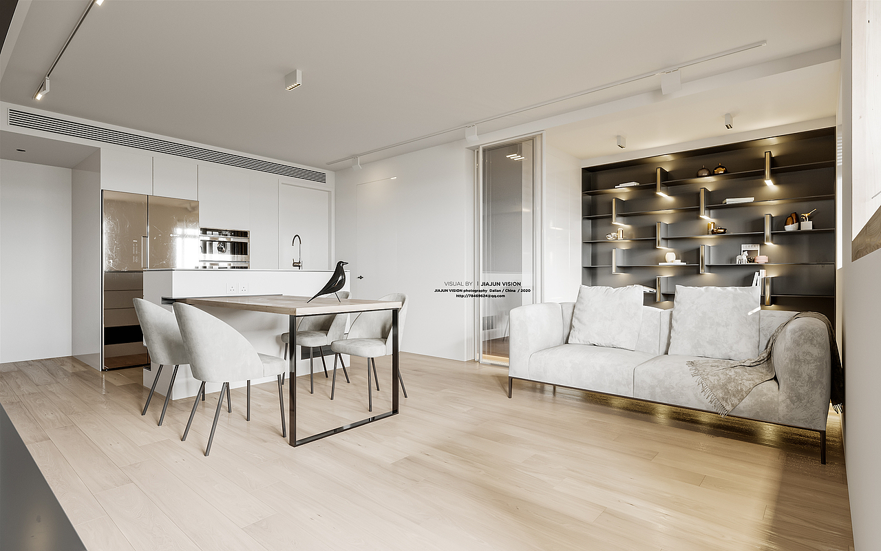 现代小户型效果图表现