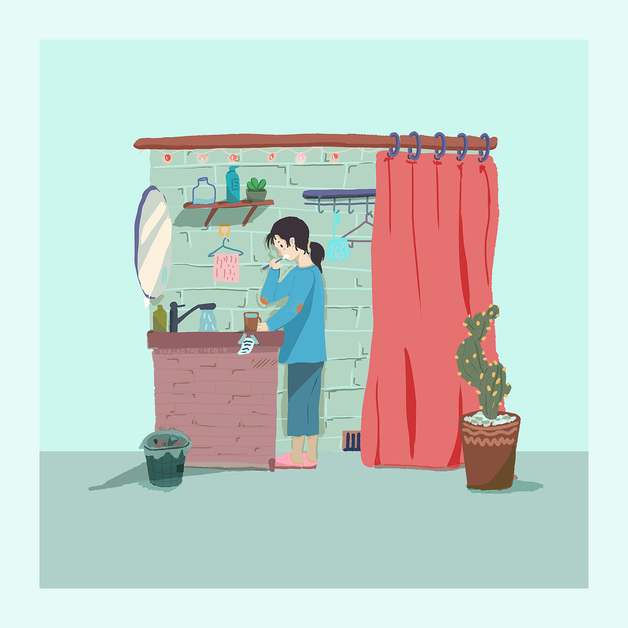 日常插画（图ZMTg5MjI5MTQ0） - 创作习作 - 站酷设计师沙子的前半生原创素材 - 站酷ZCOOL