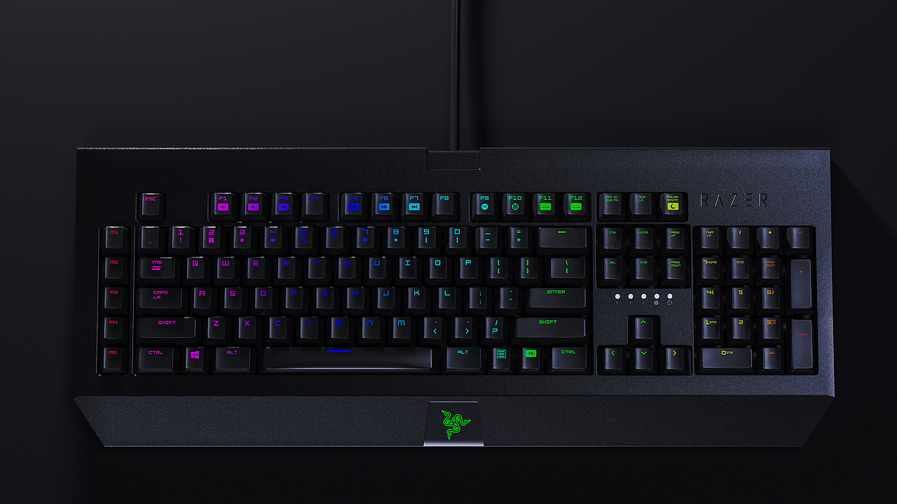 雷蛇鍵盤(pán)產(chǎn)品渲染練習(xí)（圖ZMjM3MzY4MTc2） - 產(chǎn)品 - 站酷設(shè)計(jì)師微笑S原創(chuàng)素材 - 站酷ZCOOL