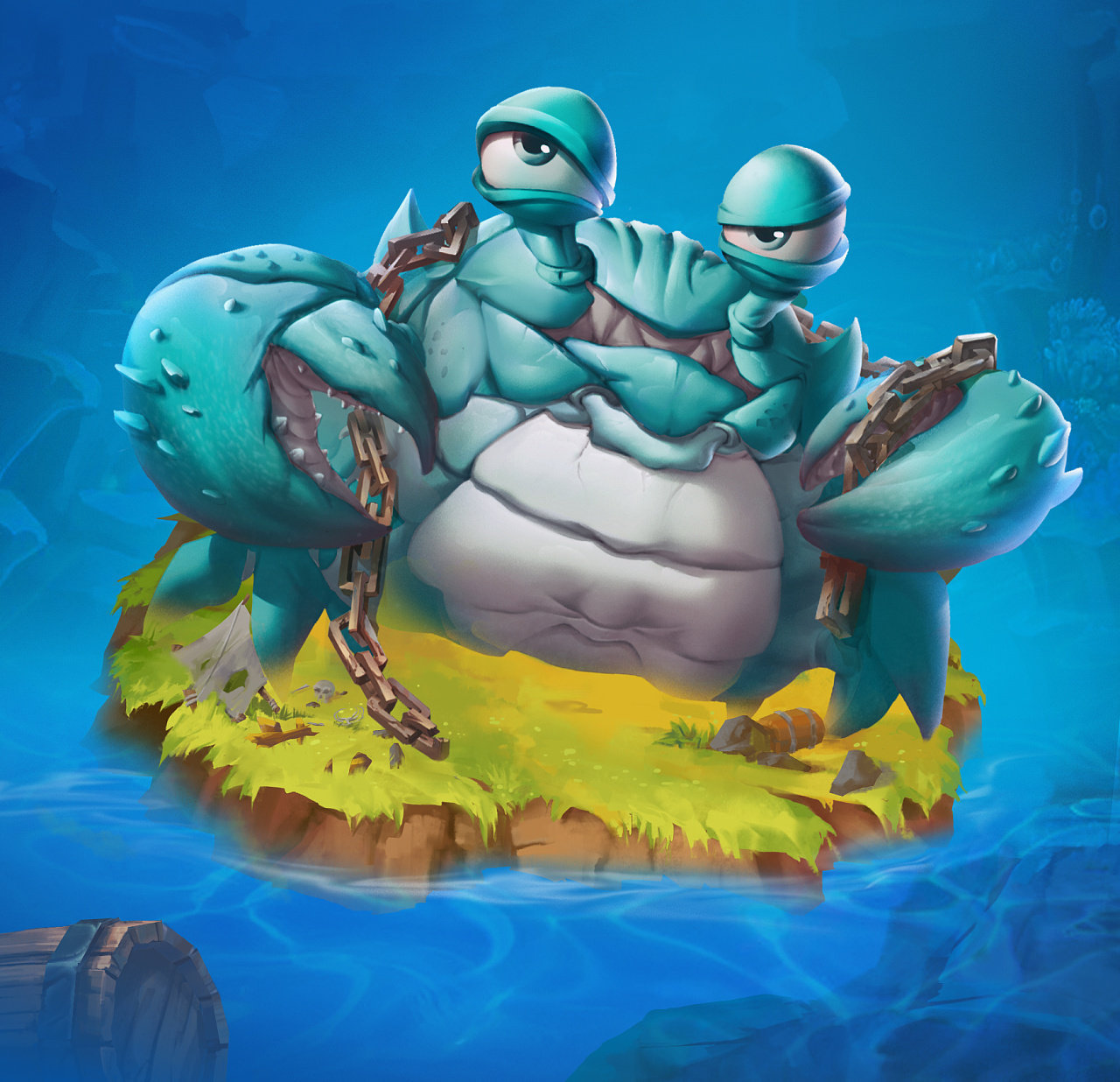 螃蟹|插画|游戏原画|天机波路 - 原创作品 - 站酷 (zcool)