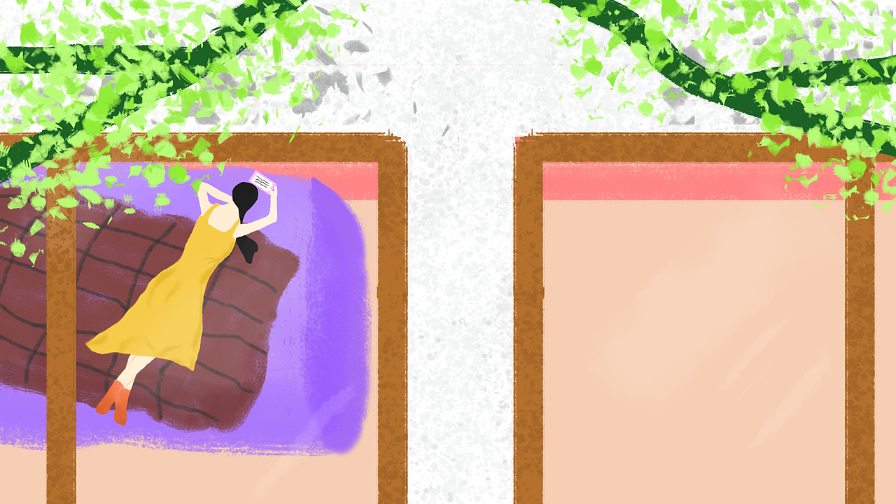 春天的绿叶，看着很舒服，躺在床上呼吸着窗外的空气，偶尔也感觉除家以外的世界也很好，但依然喜欢宅，可能一切都归结于喜欢宁静的生活，觉得除了家，外面的一切都是喧闹的，不平静的，更不温暖的吧