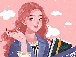 去年的一些海报呀，KV呀什么 的