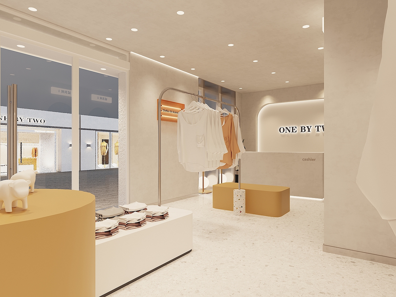 服装店设计（图ZMjY4MDU4NjQw） - 商业空间设计 - 站酷设计师盒子构造空间设计原创素材 - 站酷ZCOOL