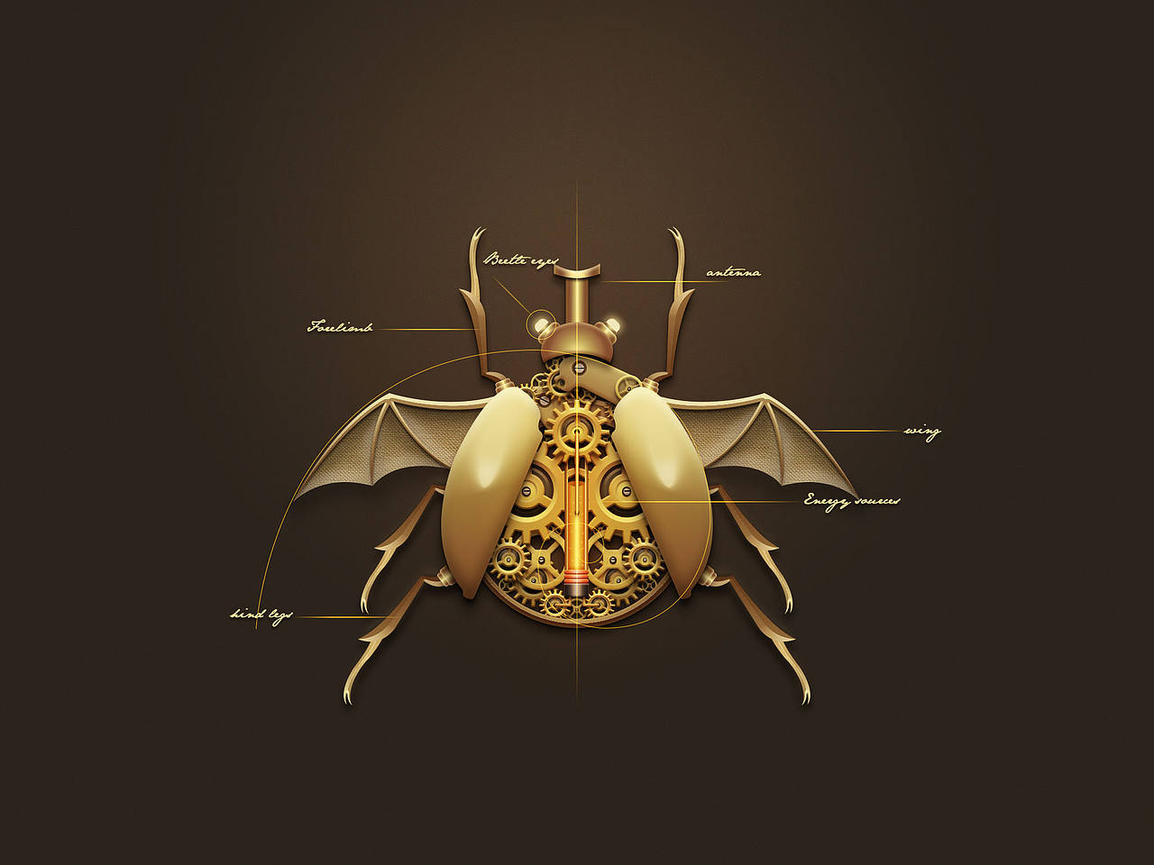 朋克甲虫（图ZNTAyMzc5NDA=） - 图案 - 站酷设计师榴莲炒大肠原创素材 - 站酷ZCOOL