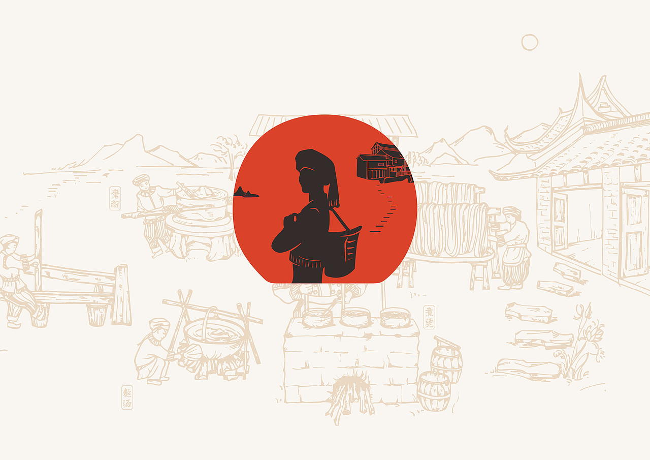 古阿寨 丨 小锅米线丨阿上子品牌（图ZMTg0NTIwODEy） - 品牌 - 站酷设计师青蓝全案设计原创素材 - 站酷ZCOOL