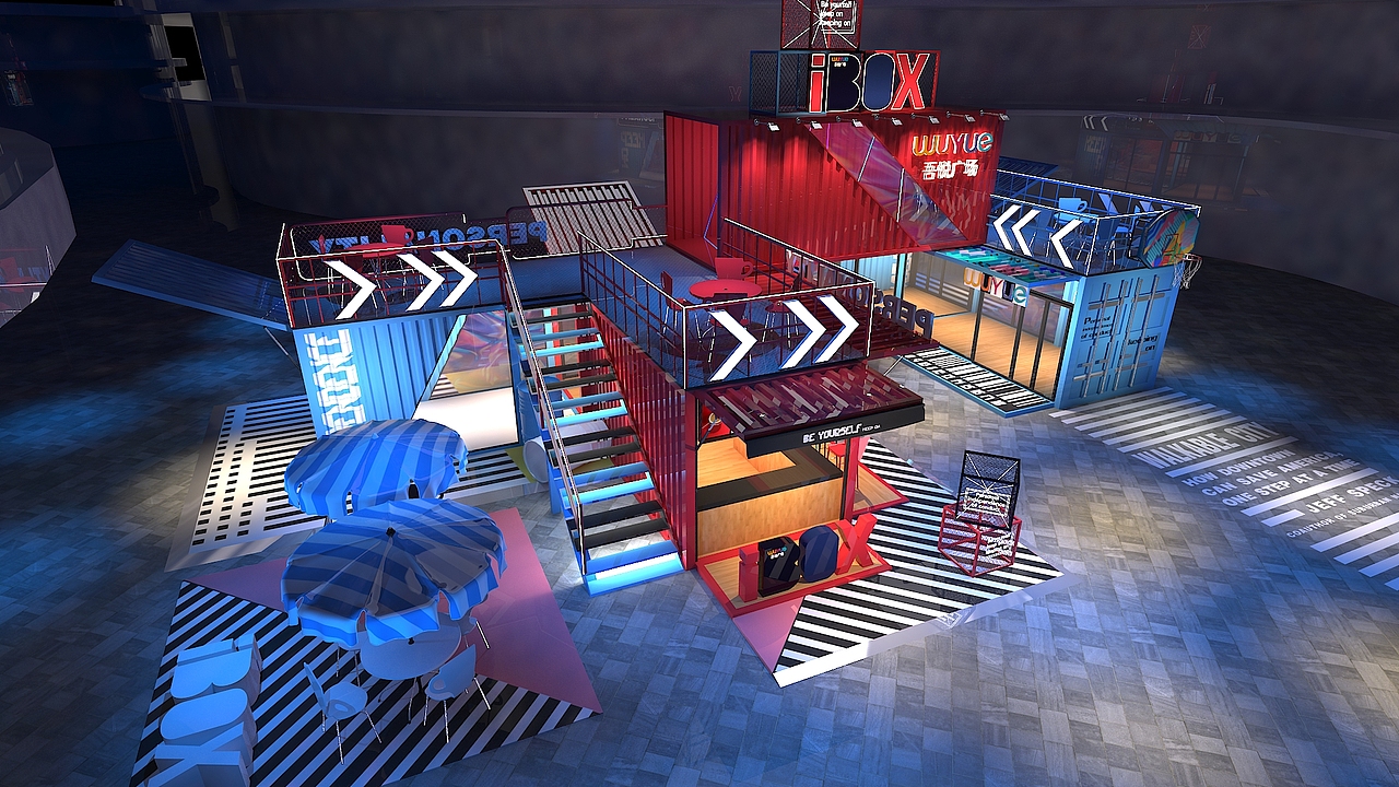 集装箱快闪（图ZMTkwNTMwMzQ0） - 其他三维 - 站酷设计师丛林麒麟原创素材 - 站酷ZCOOL