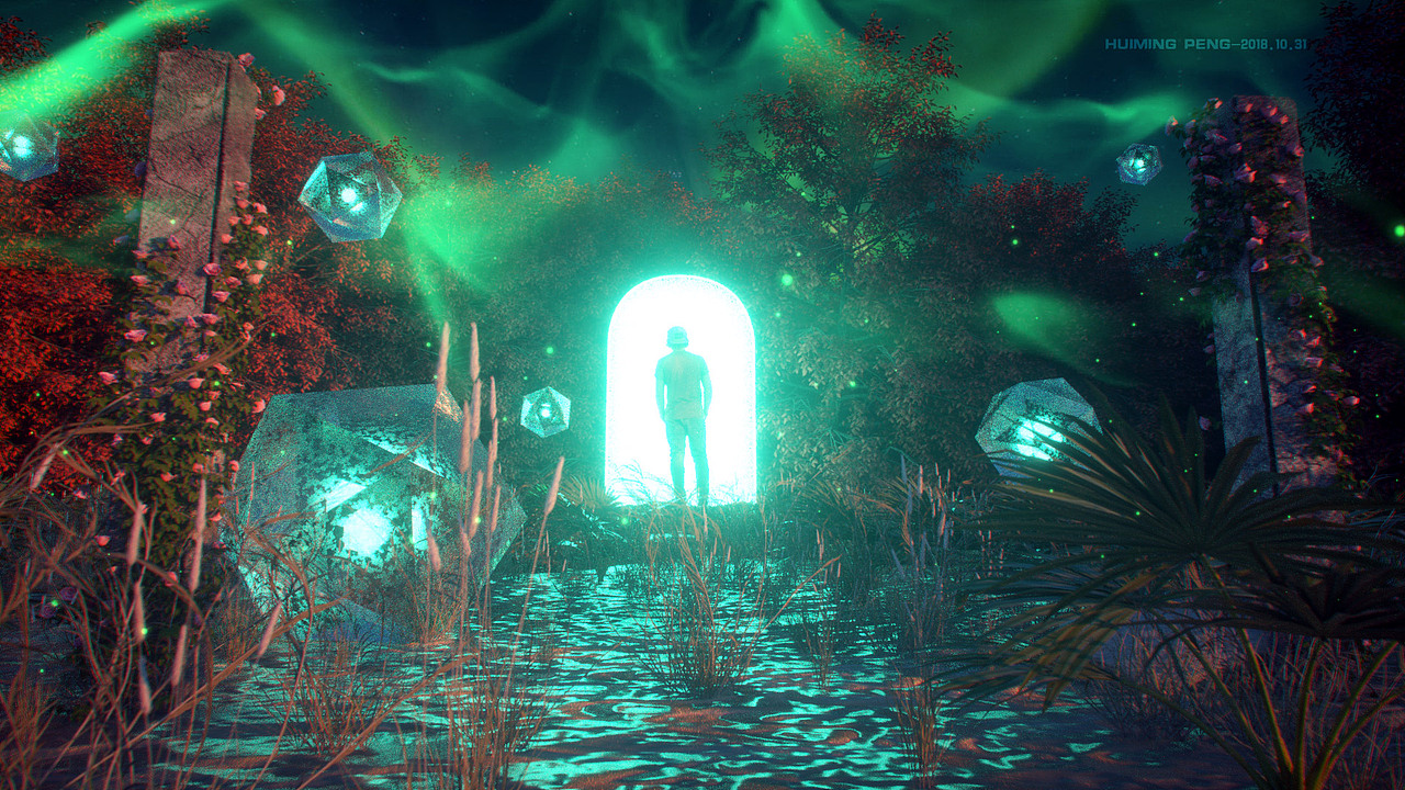 随意门带我去看枫叶和极光吧