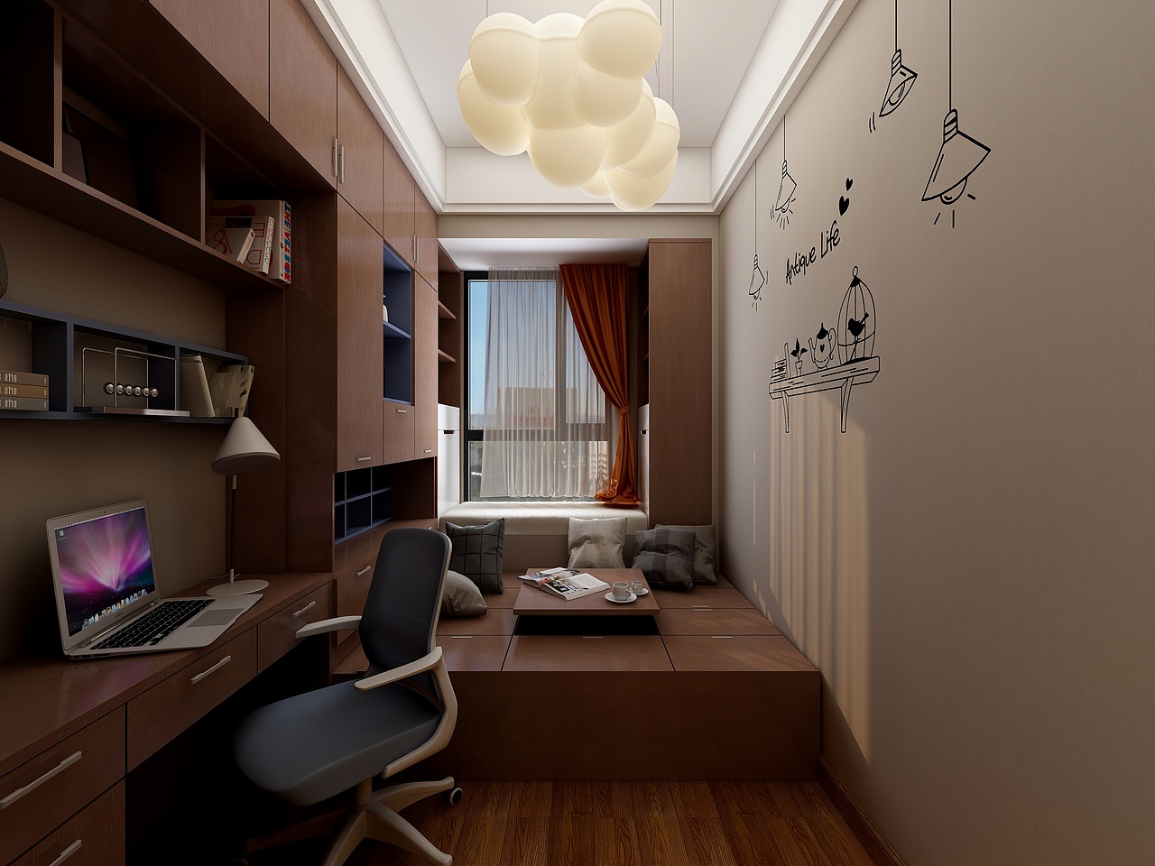 奢华与时尚碰撞,诠释165㎡四室新格调