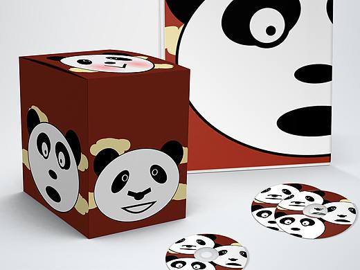 《成都大熊猫表情包文创周边设计》