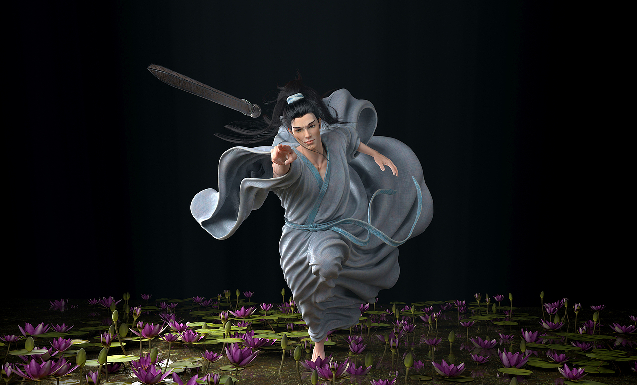 纯原创武侠剑客角色（图ZMjkxNzU1Nzgw） - 人物/生物 - 站酷设计师海獭SeaOtter原创素材 - 站酷ZCOOL