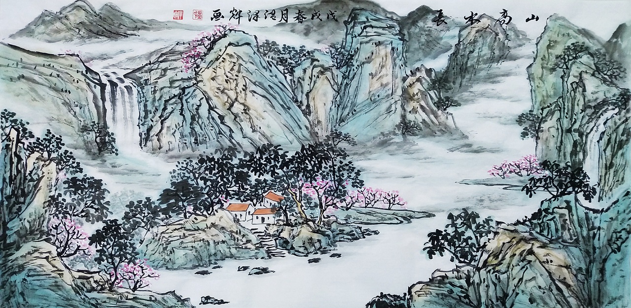 温泽辉国画作品